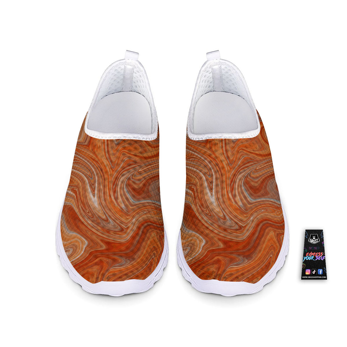 Fractal Psychedelic Trippy Print Nurse Shoes-grizzshop