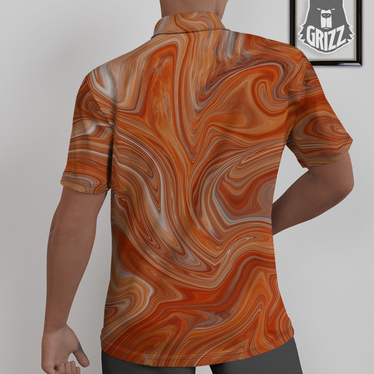 Fractal Psychedelic Trippy Print Untucked Shirts-grizzshop