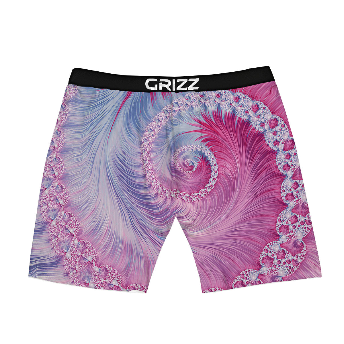 Fractal Spiral Print Boxer Briefs-grizzshop