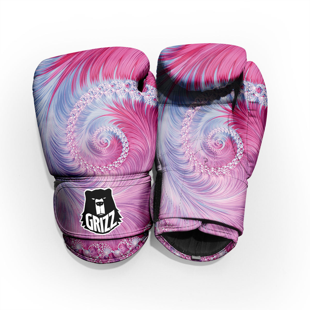 Fractal Spiral Print Pro Boxing Glove