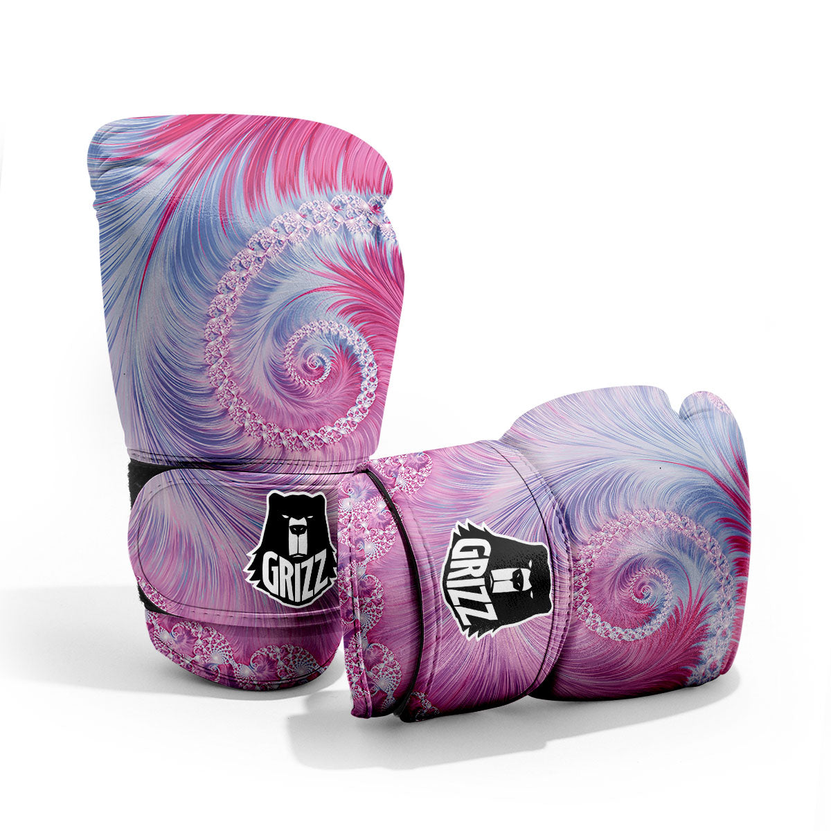 Fractal Spiral Print Pro Boxing Glove