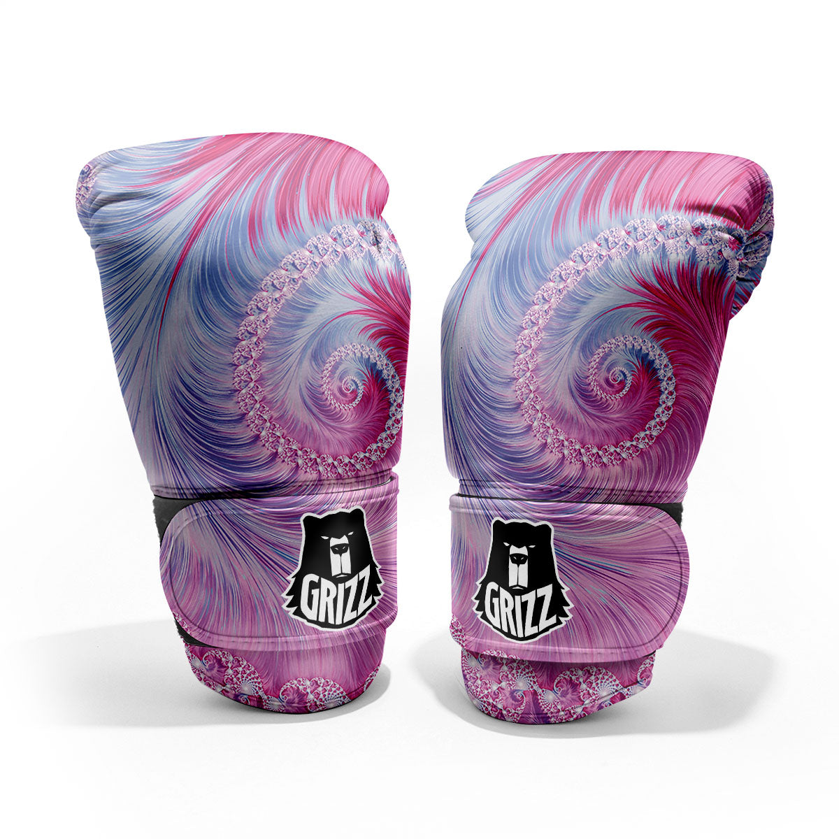 Fractal Spiral Print Pro Boxing Glove
