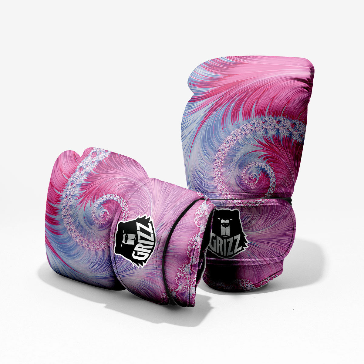 Fractal Spiral Print Pro Boxing Glove
