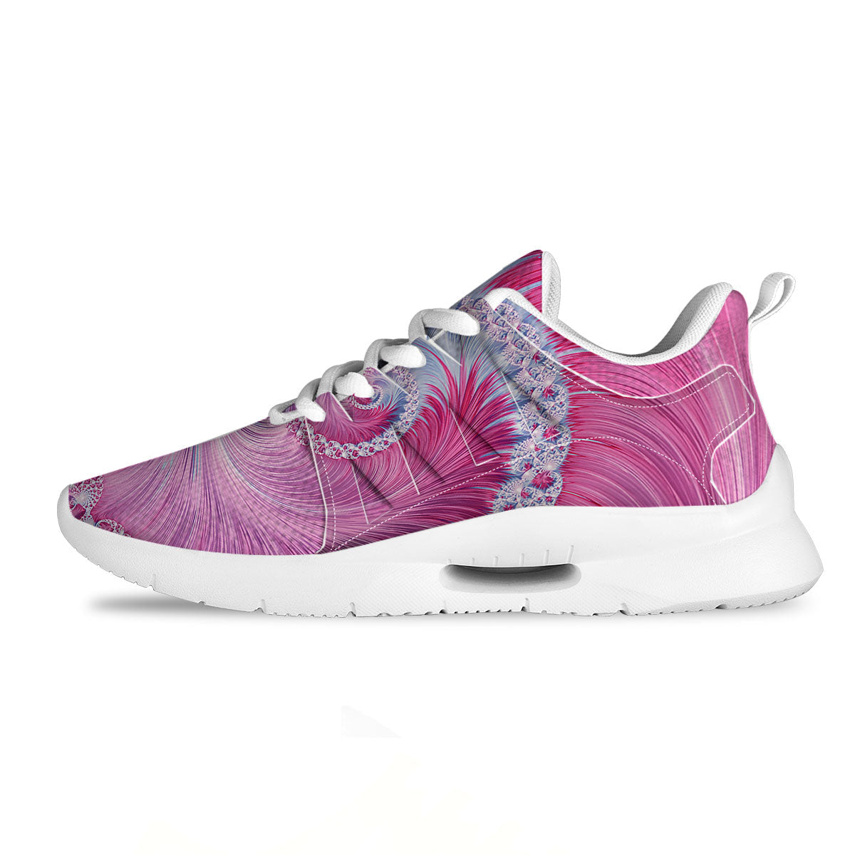Fractal Spiral Print Tennis Shoes-grizzshop