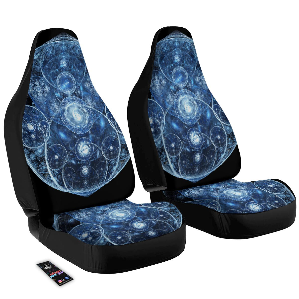 Fractal Steampunk Print Car Seat Covers-grizzshop