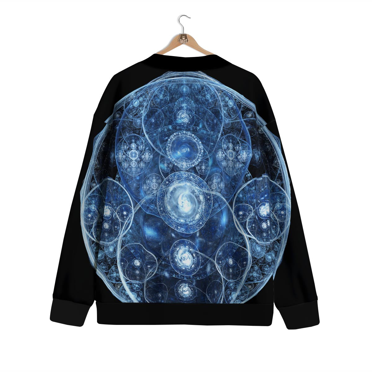 Fractal Steampunk Print Cardigan-grizzshop