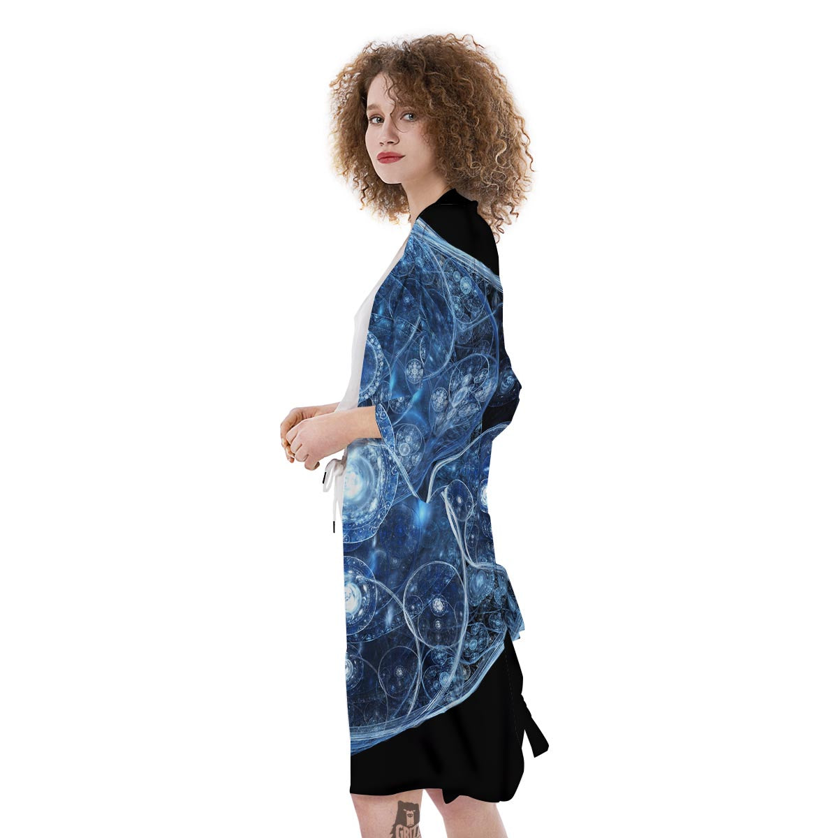Fractal Steampunk Print Kimono-grizzshop