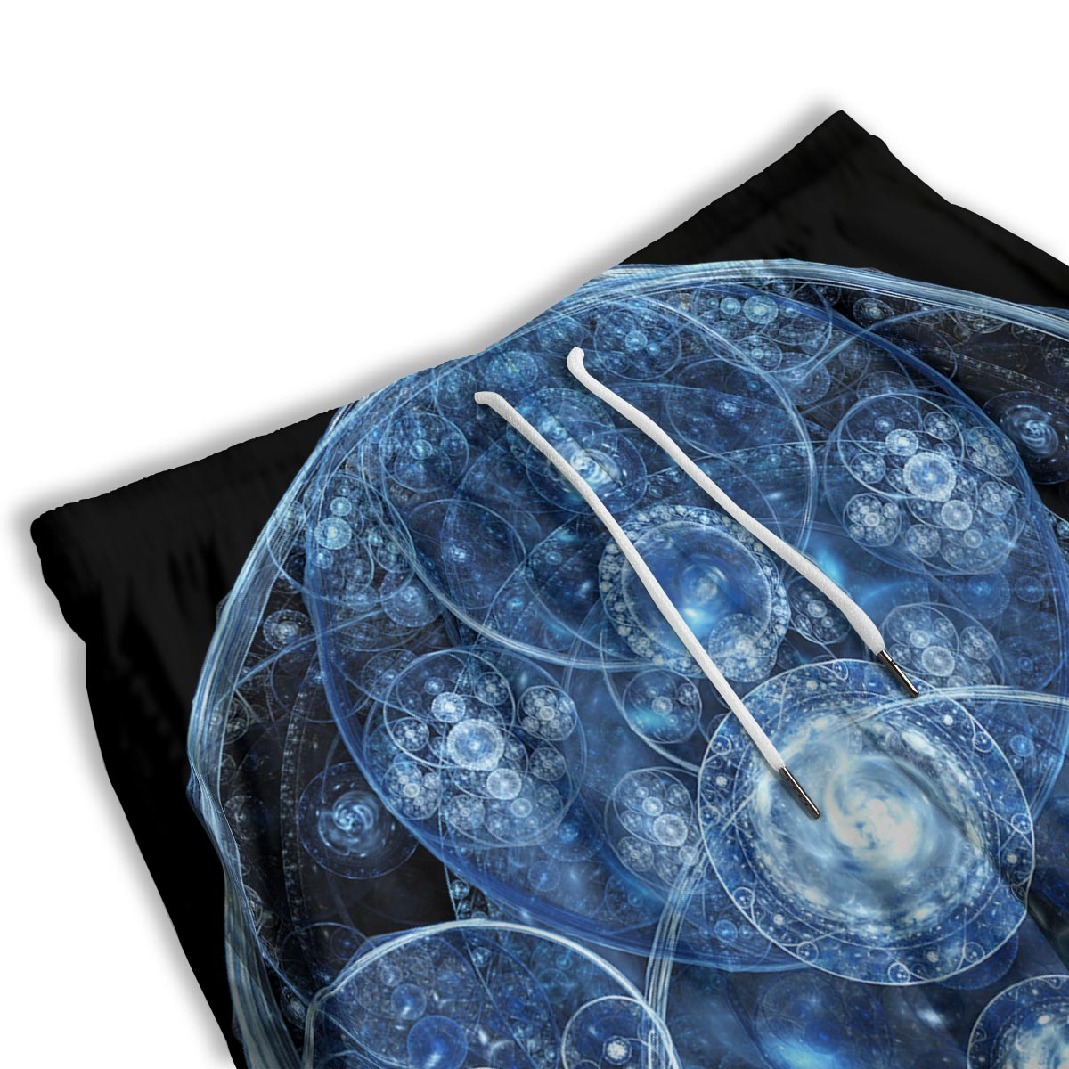 Fractal Steampunk Print Men's Athletic Shorts