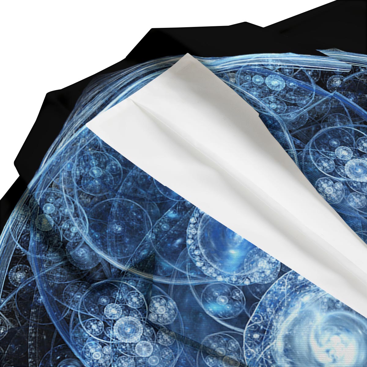 Fractal Steampunk Print Men's Blazer-grizzshop