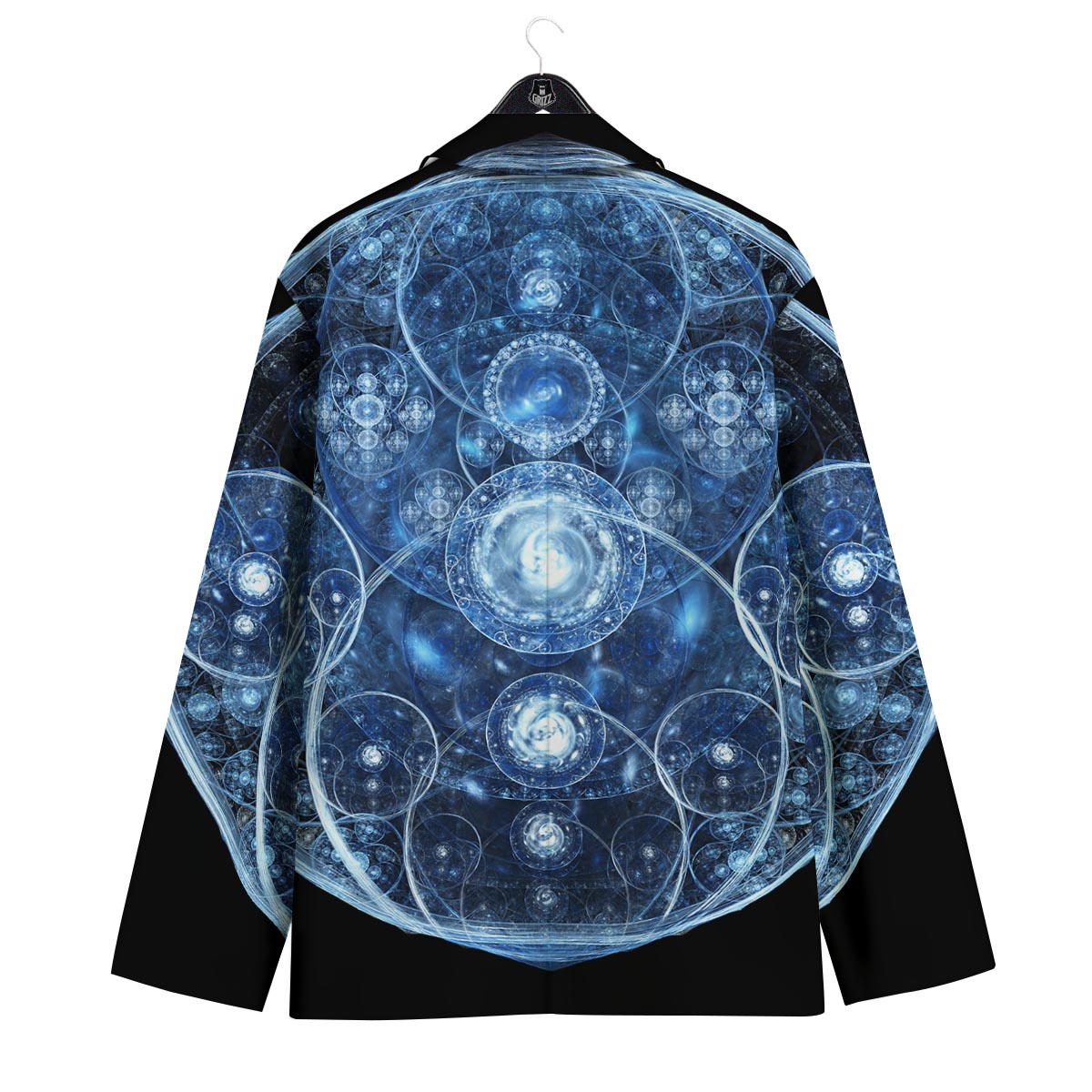 Fractal Steampunk Print Men's Sport Coat-grizzshop
