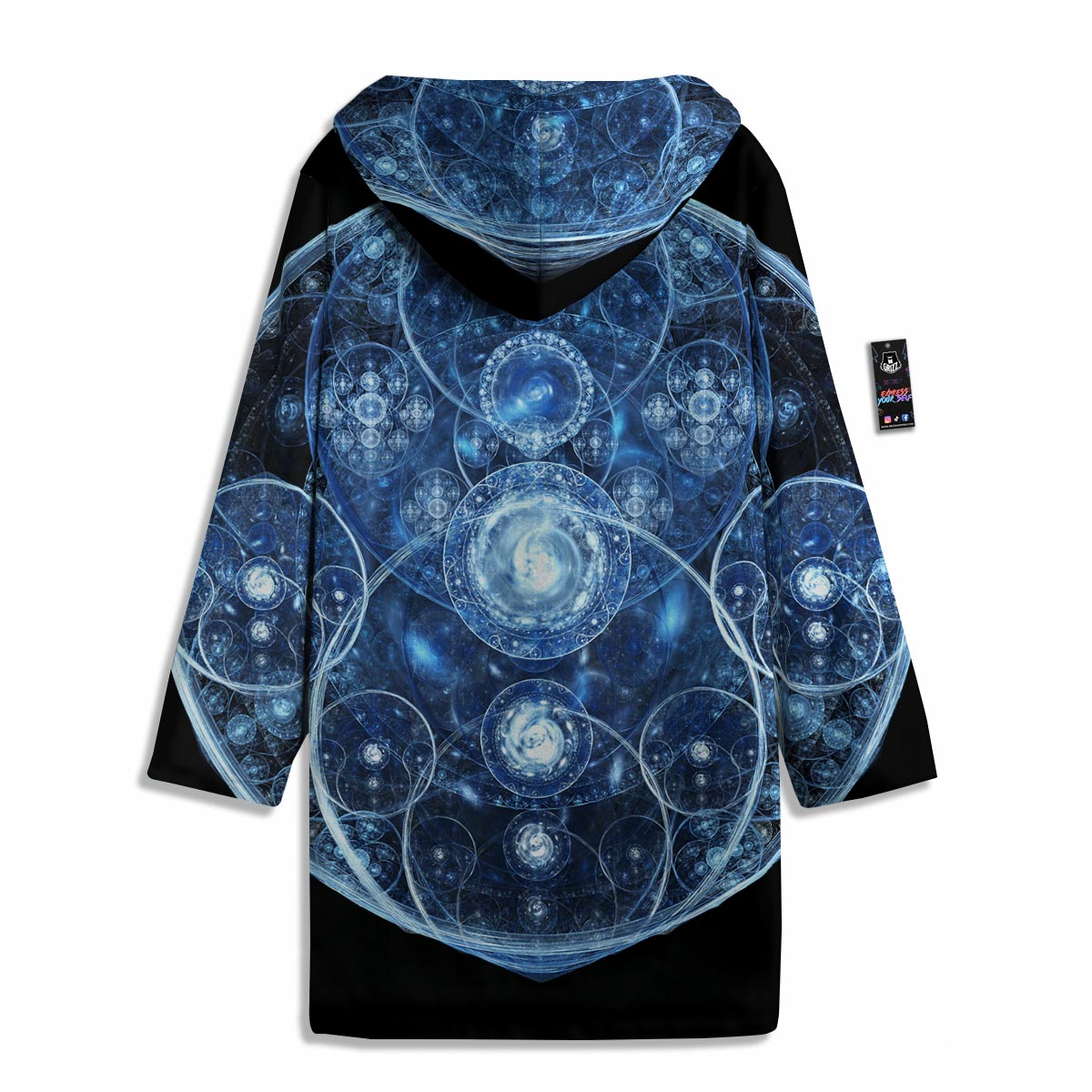 Fractal Steampunk Print Men's Windbreaker Jacket-grizzshop