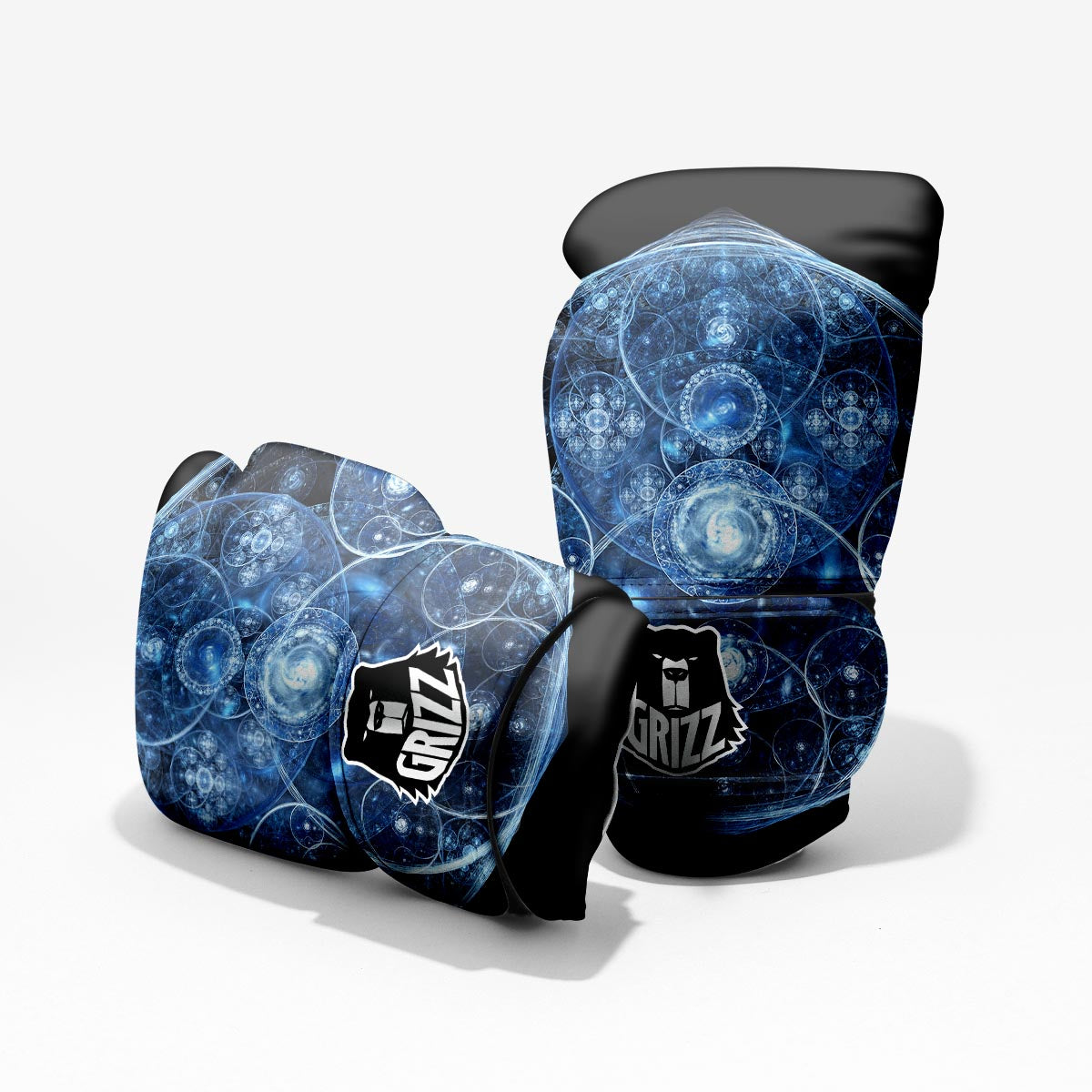 Fractal Steampunk Print Pro Boxing Glove