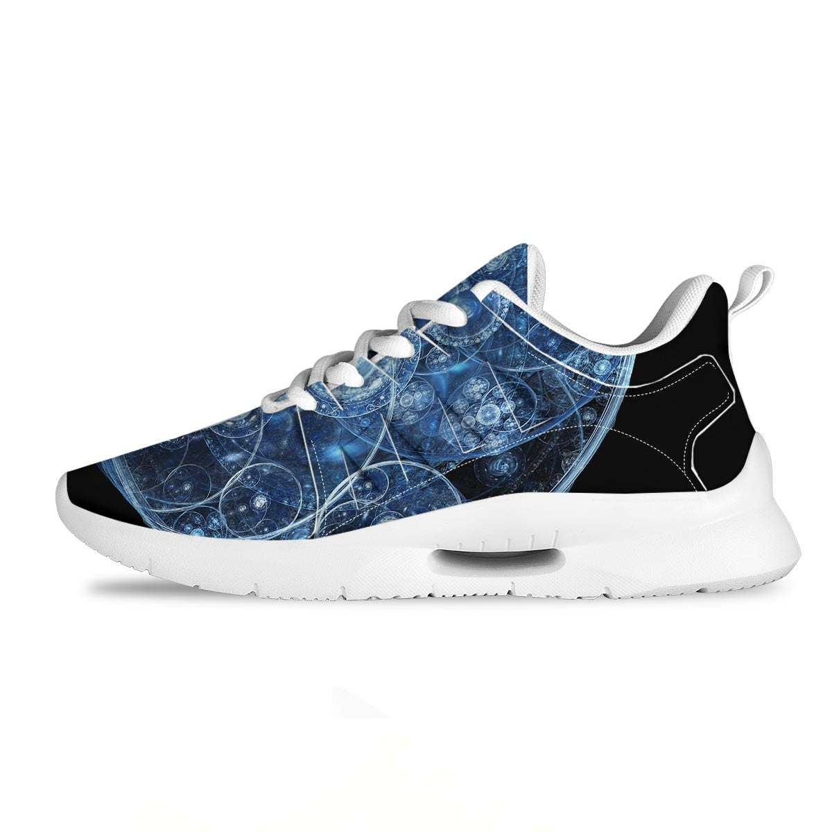 Fractal Steampunk Print Tennis Shoes-grizzshop