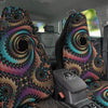 Fractal Trippy Print Car Seat Covers-grizzshop