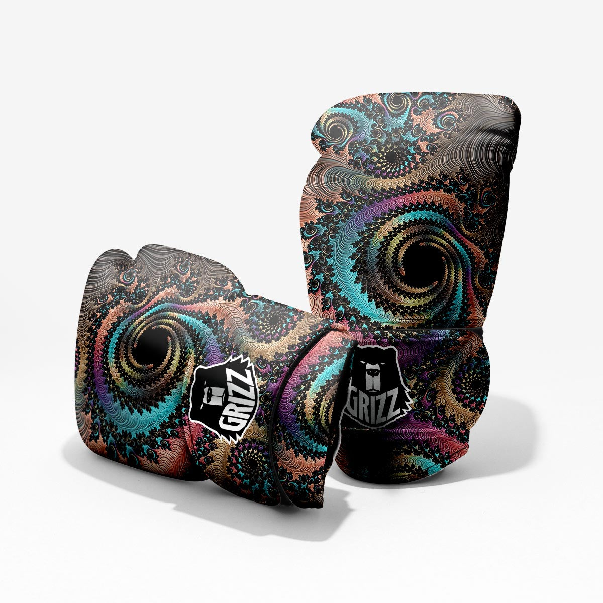 Fractal Trippy Print Pro Boxing Glove