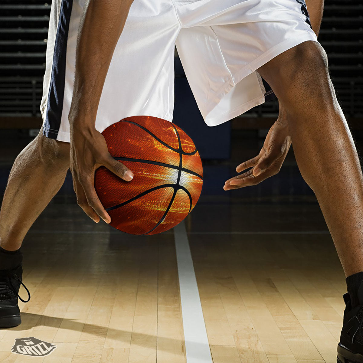 Fractal Light Print Basketball