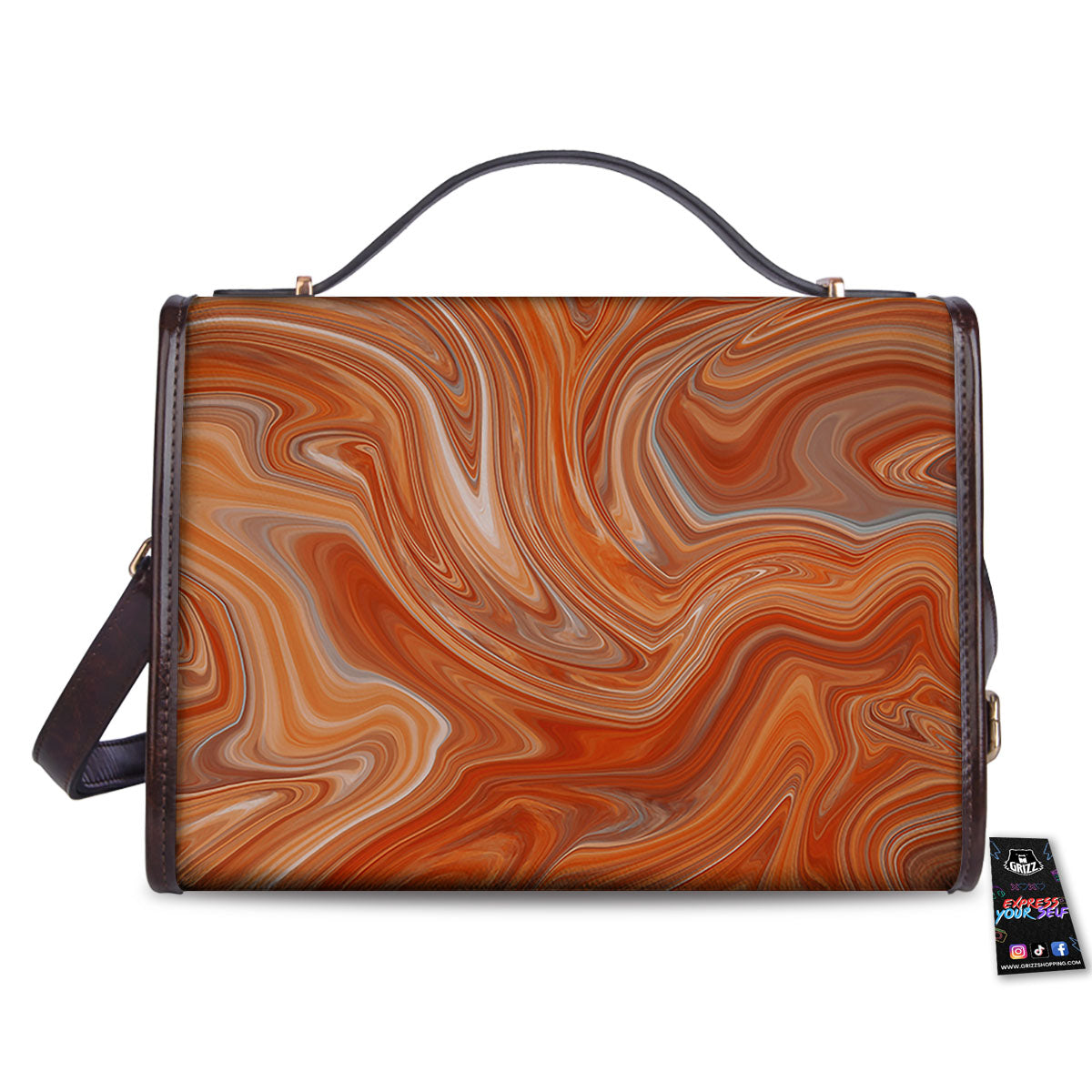 Fractal Psychedelic Trippy Print Women's Satchel Bag