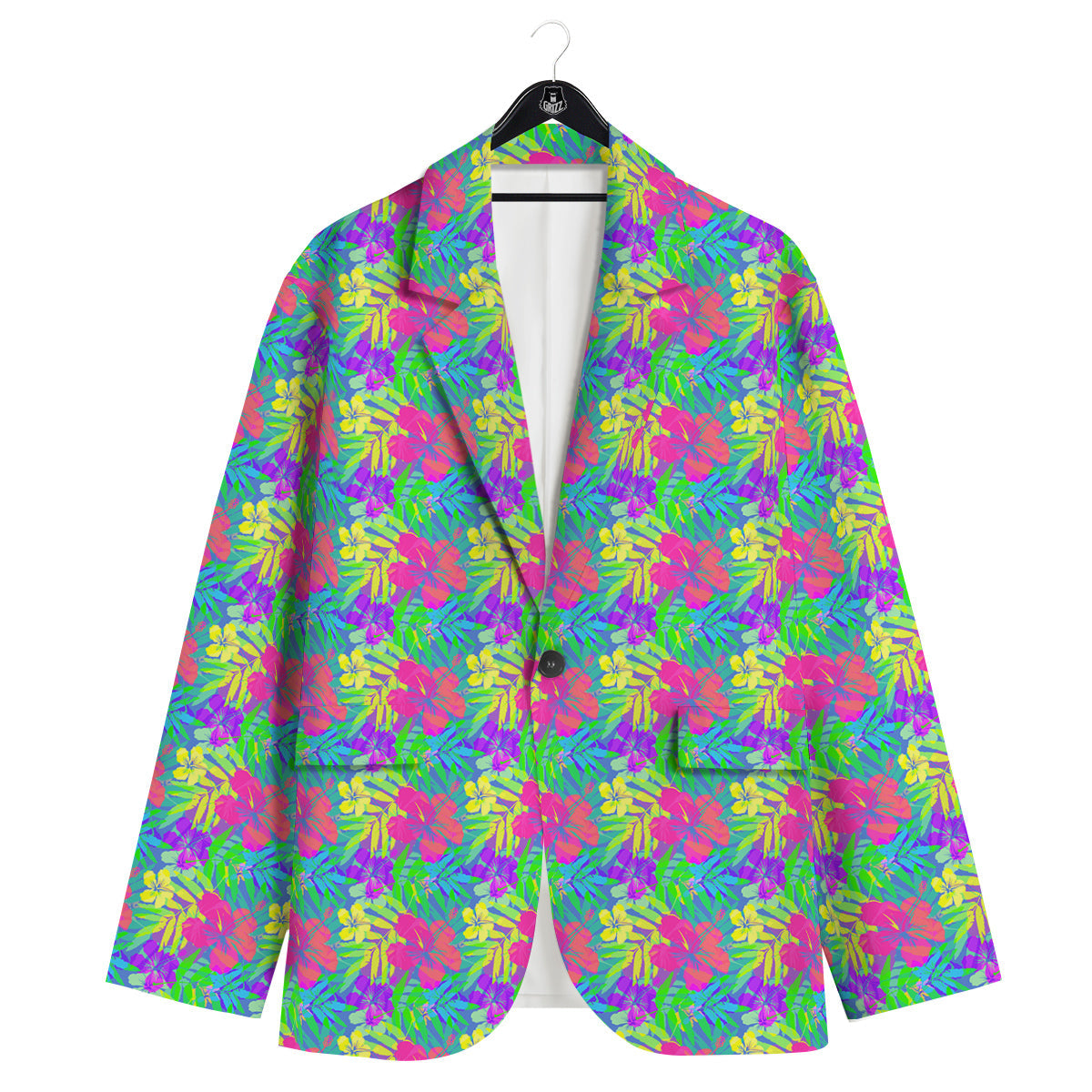 Frangipani Colorful Print Pattern Men's Sport Coat-grizzshop