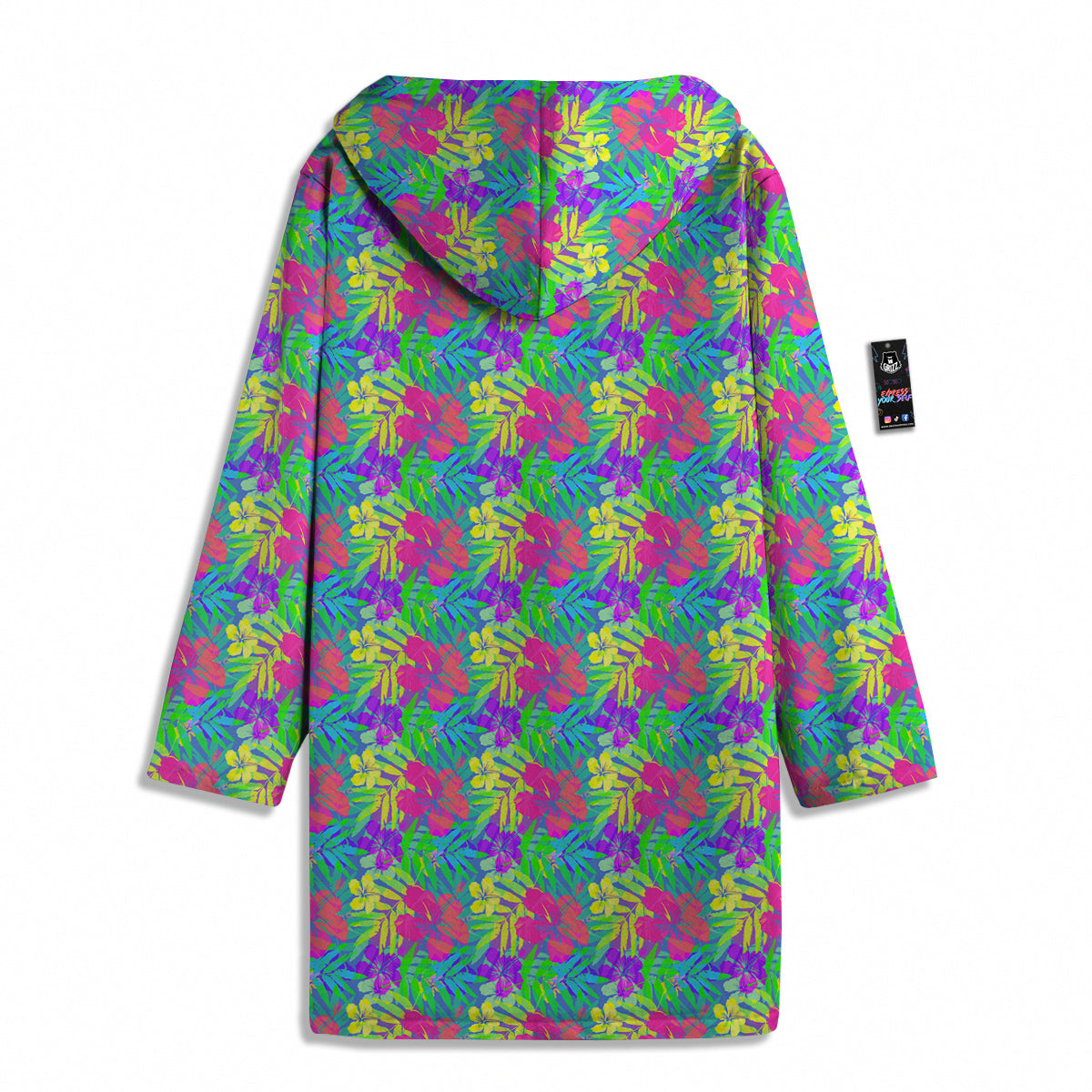Frangipani Colorful Print Pattern Men's Windbreaker Jacket-grizzshop