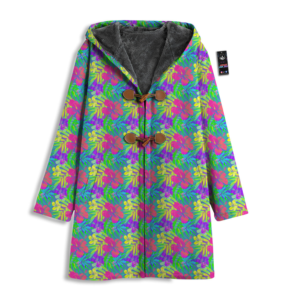 Frangipani Colorful Print Pattern Men's Windbreaker Jacket-grizzshop