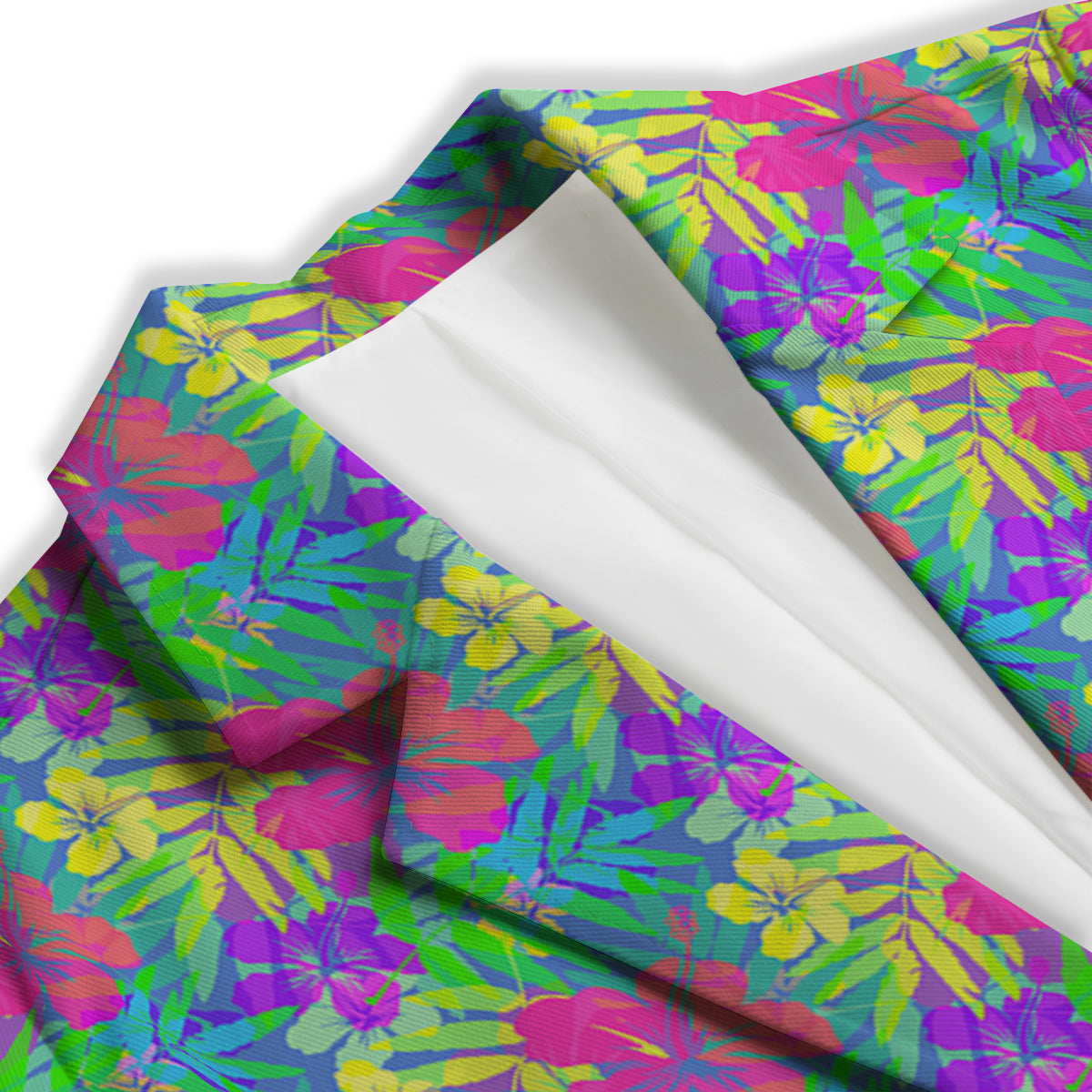 Frangipani Colorful Print Pattern Women's Blazer-grizzshop