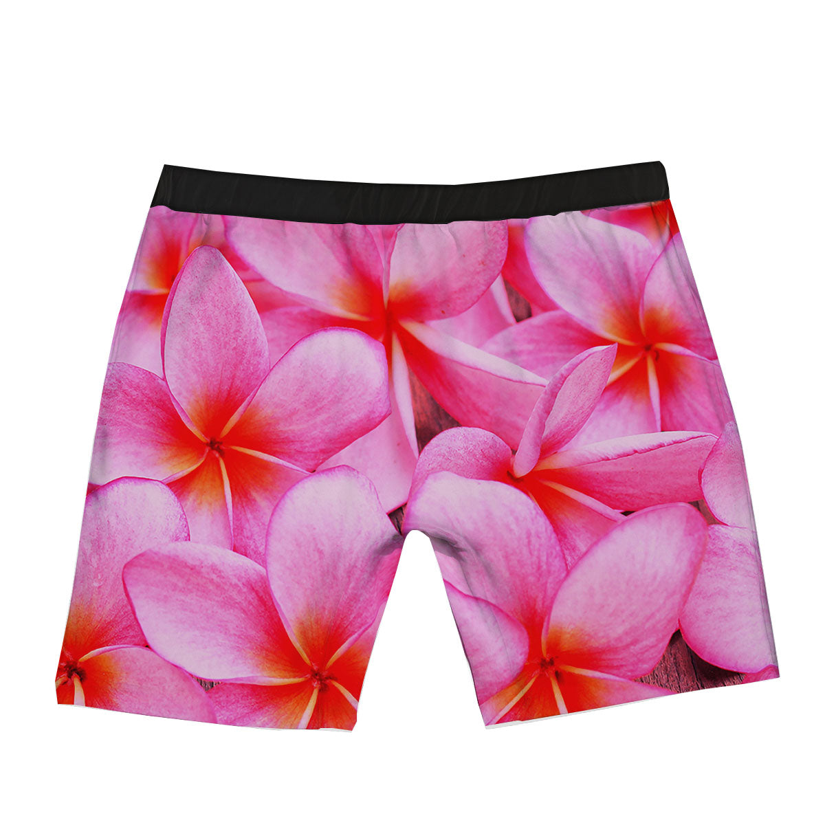 Frangipani Flower Pink Print Boxer Briefs-grizzshop