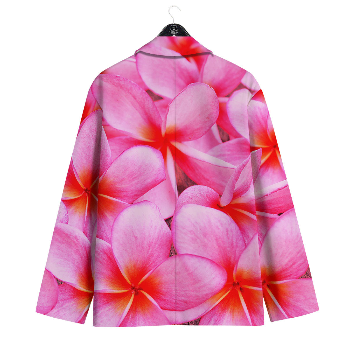Frangipani Flower Pink Print Men's Sport Coat-grizzshop