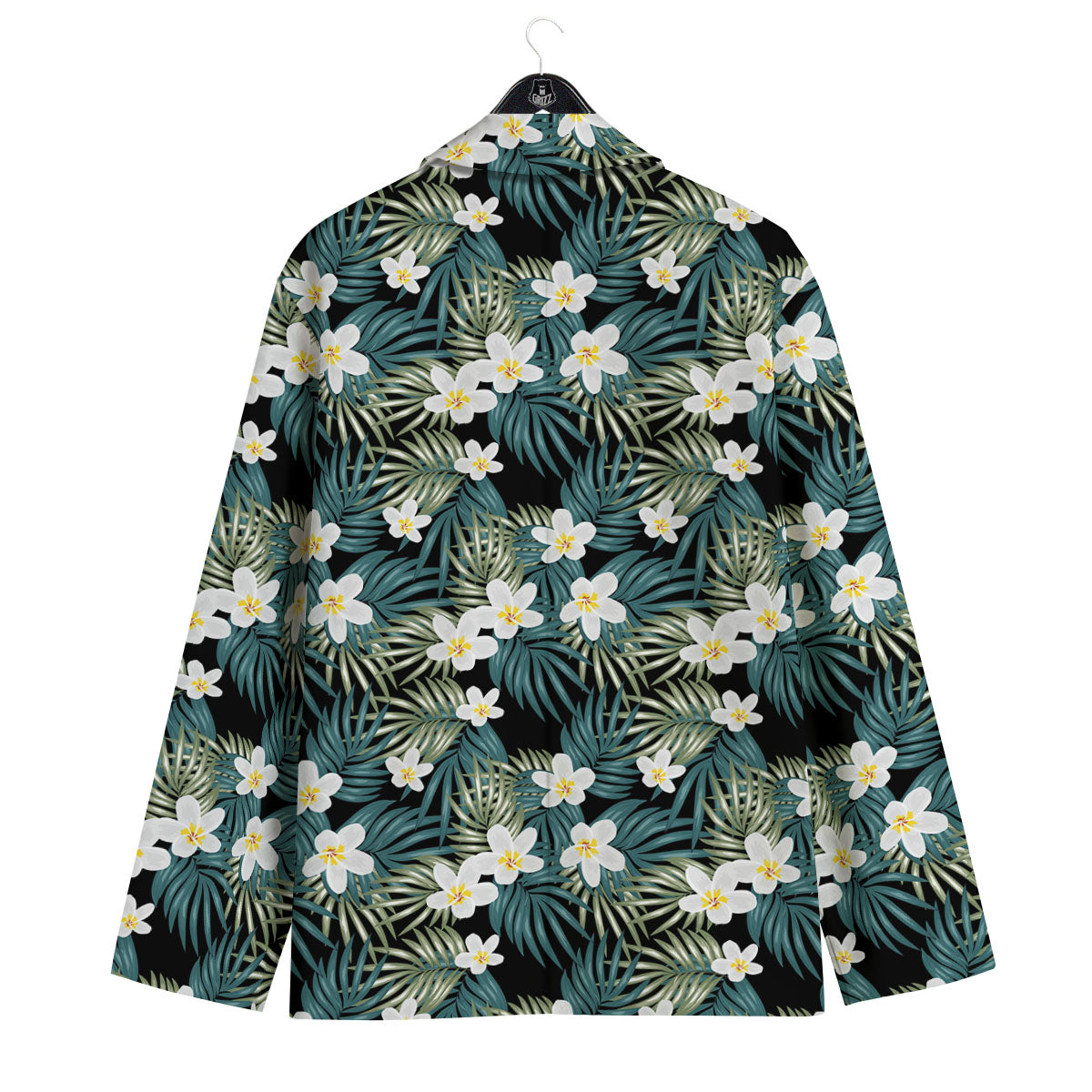 Frangipani Flower Print Pattern Men's Sport Coat-grizzshop