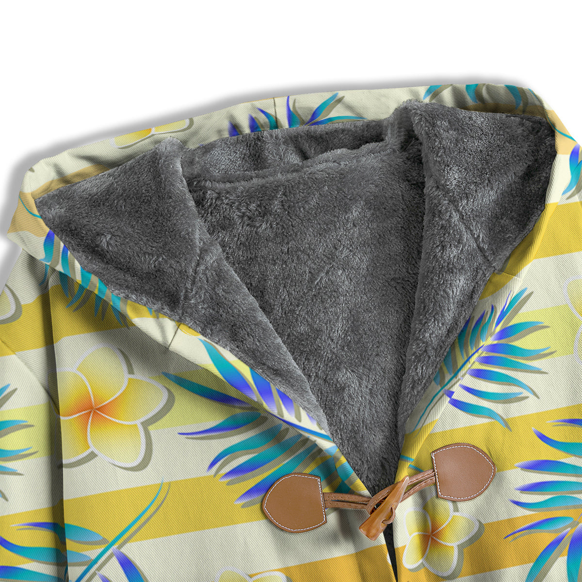 Frangipani Yellow Print Pattern Men's Windbreaker Jacket-grizzshop