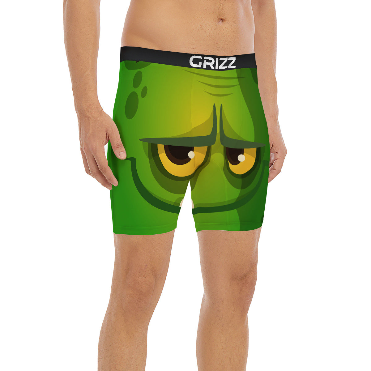 Frankenstein Face Cute Print Boxer Briefs-grizzshop