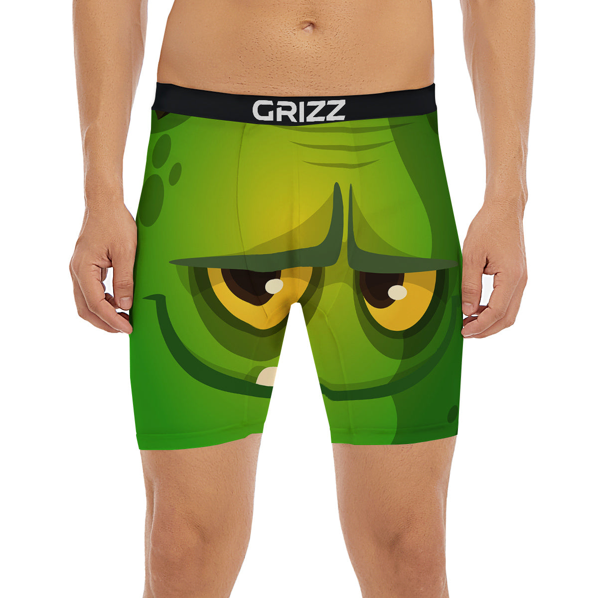 Frankenstein Face Cute Print Boxer Briefs-grizzshop
