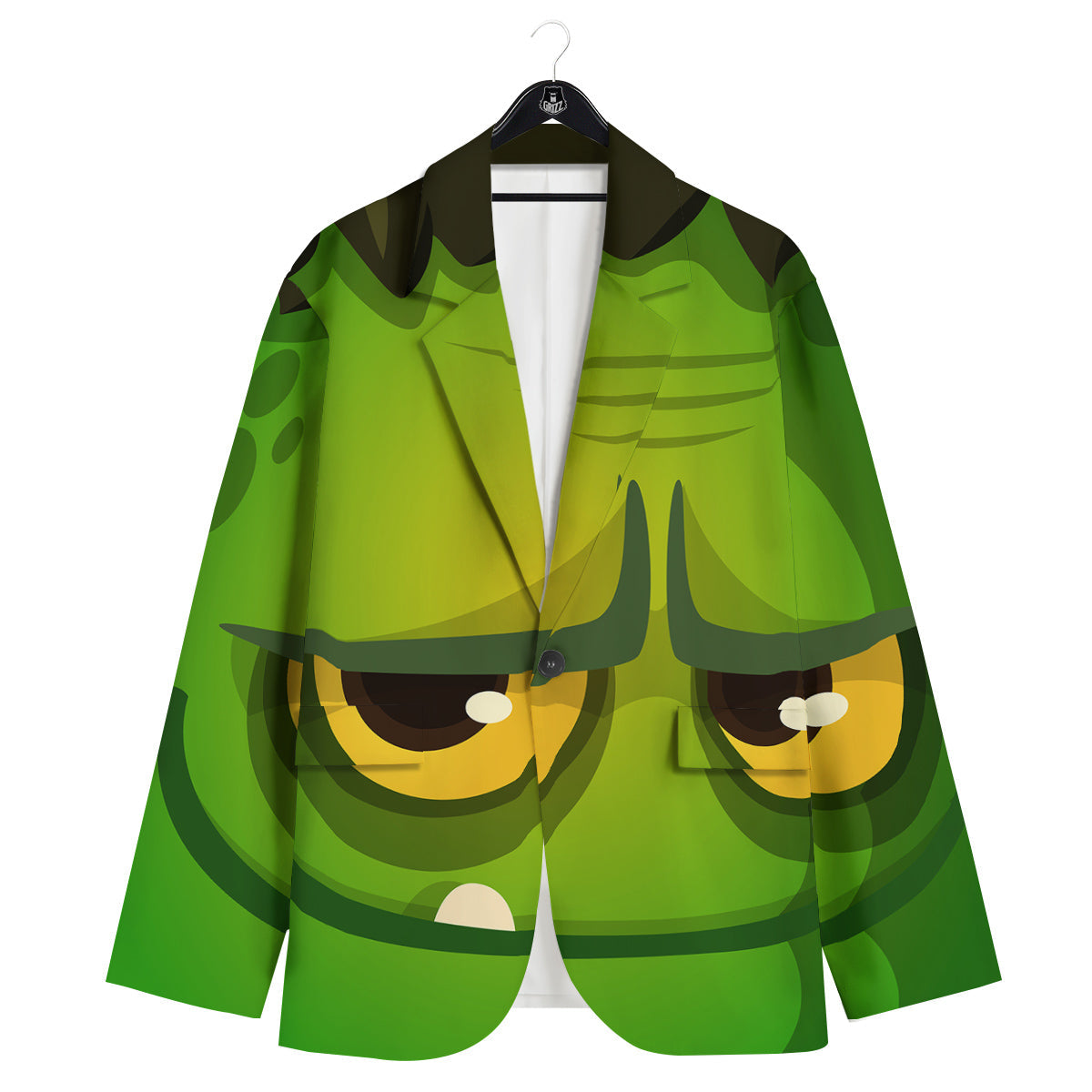 Frankenstein Face Cute Print Men's Sport Coat-grizzshop
