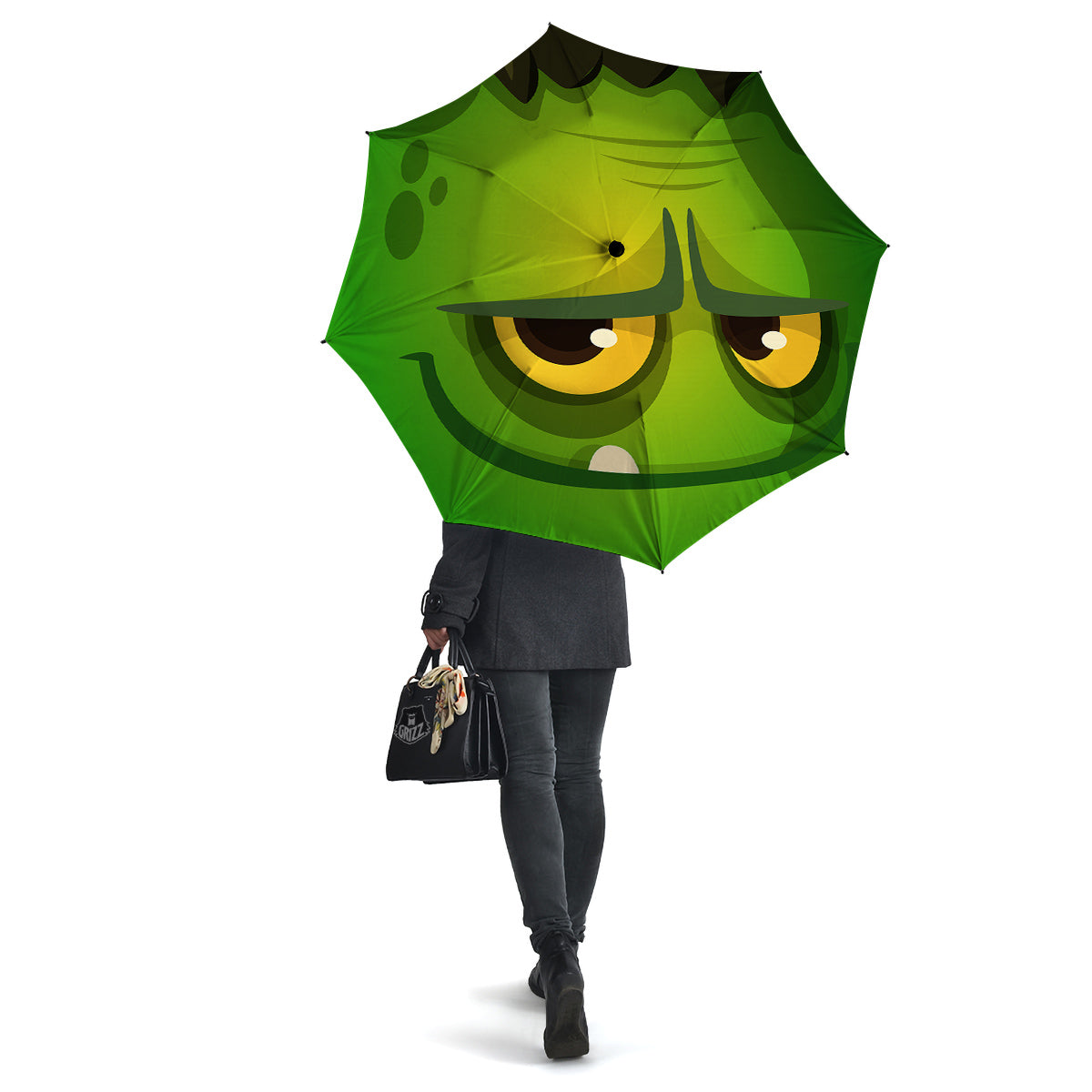 Frankenstein Face Cute Print Umbrella-grizzshop