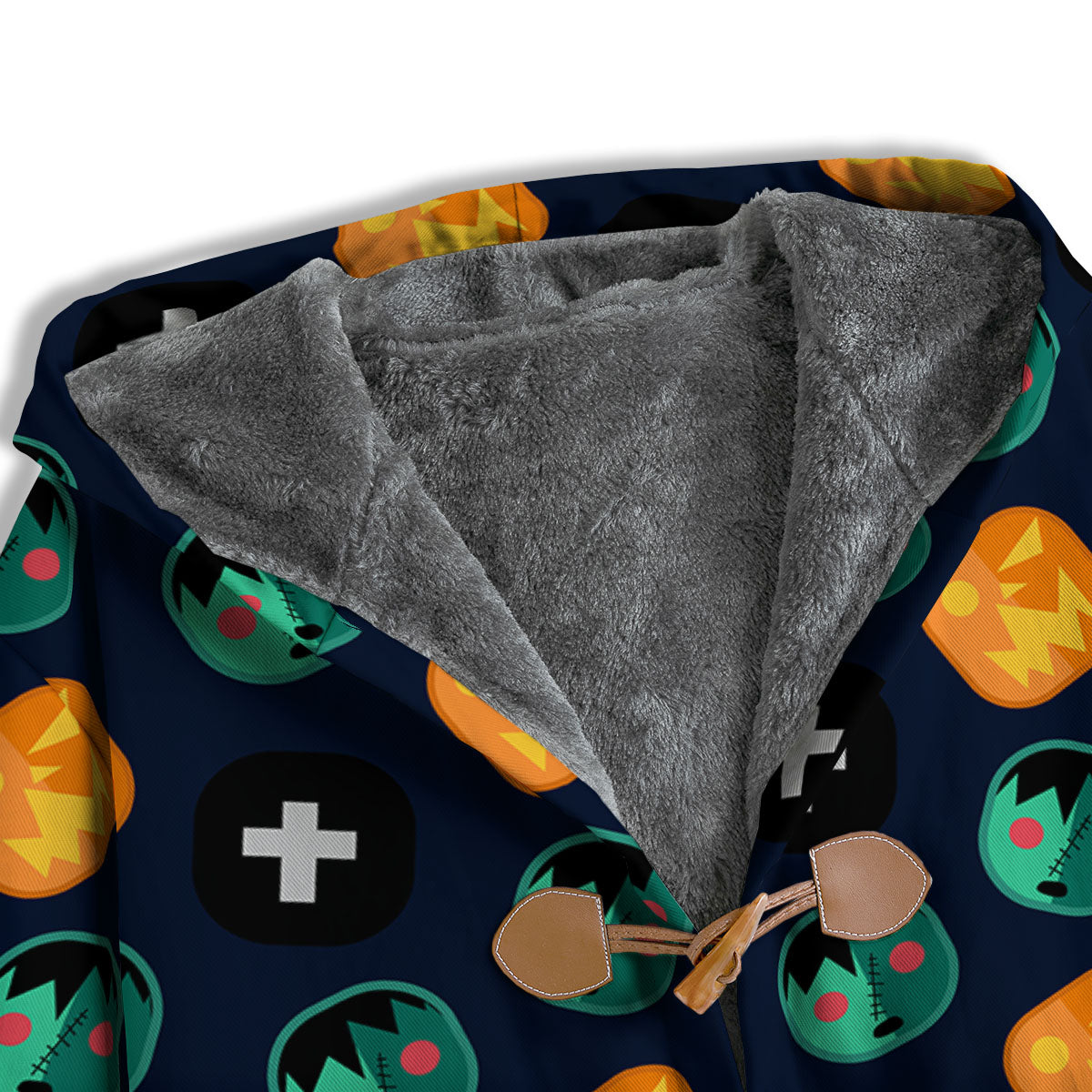 Frankenstein Face Halloween Print Pattern Men's Windbreaker Jacket-grizzshop