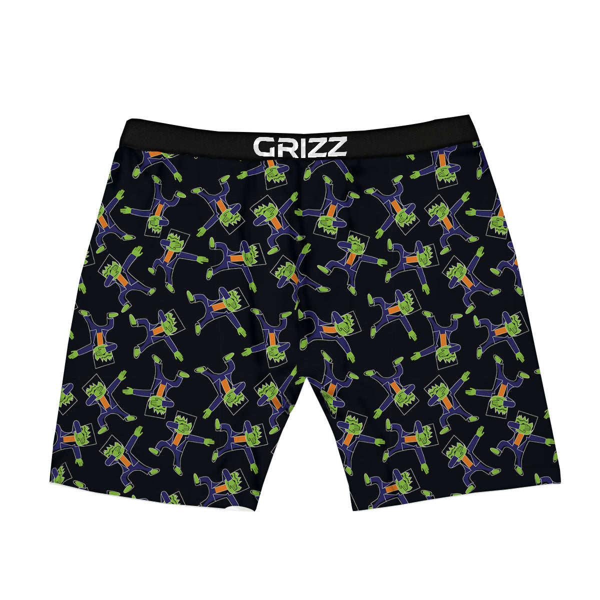 Frankenstein Halloween Print Pattern Boxer Briefs-grizzshop