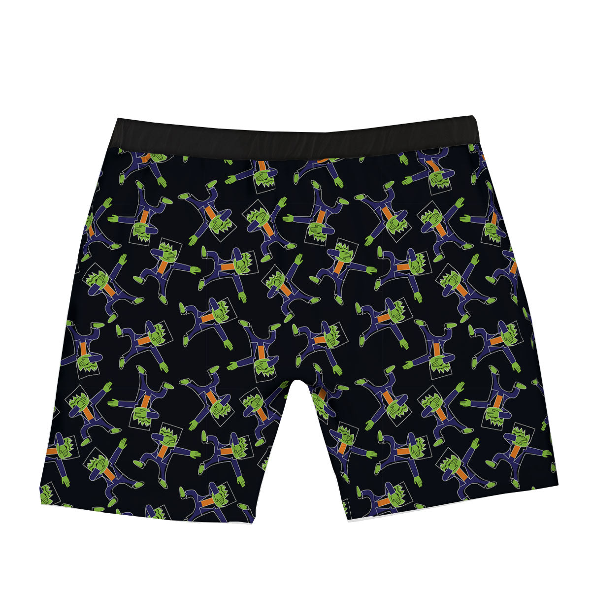 Frankenstein Halloween Print Pattern Boxer Briefs-grizzshop