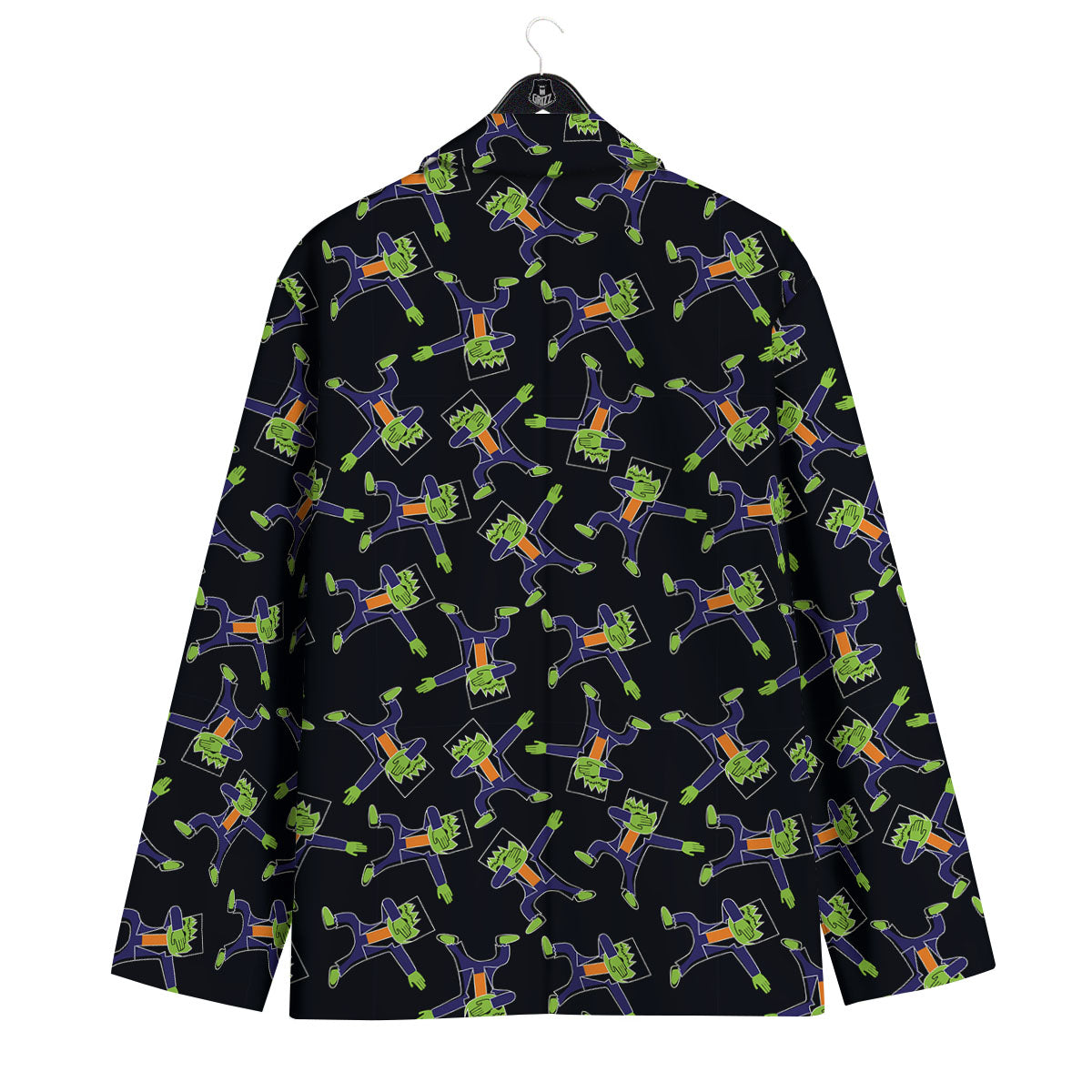 Frankenstein Halloween Print Pattern Men's Sport Coat-grizzshop