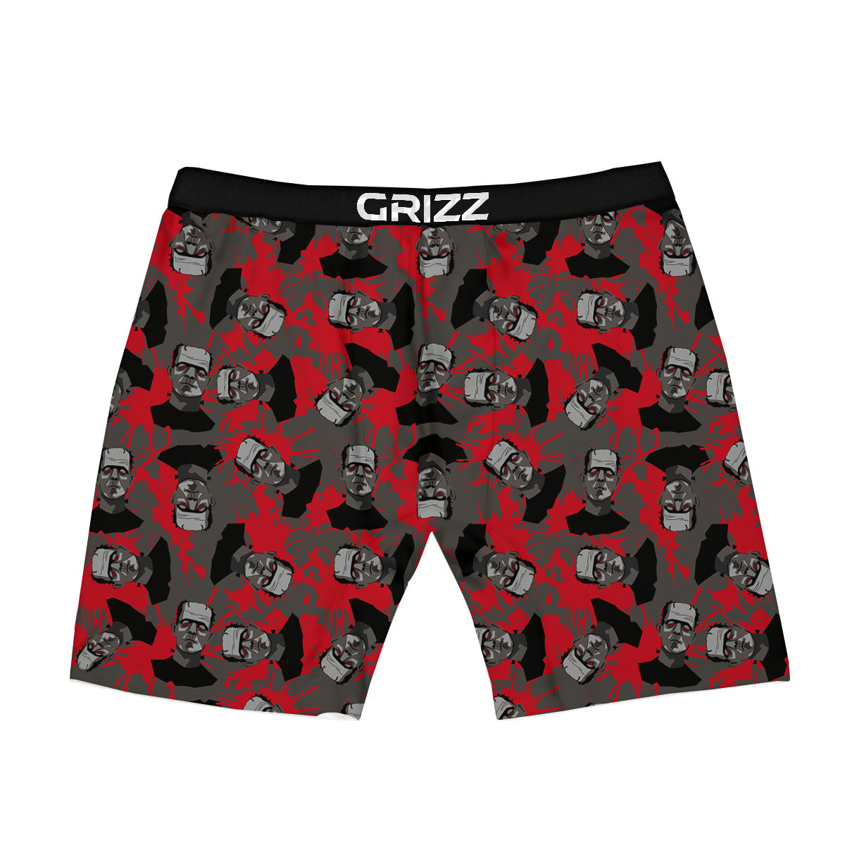 Frankenstein Horror Print Pattern Boxer Briefs-grizzshop