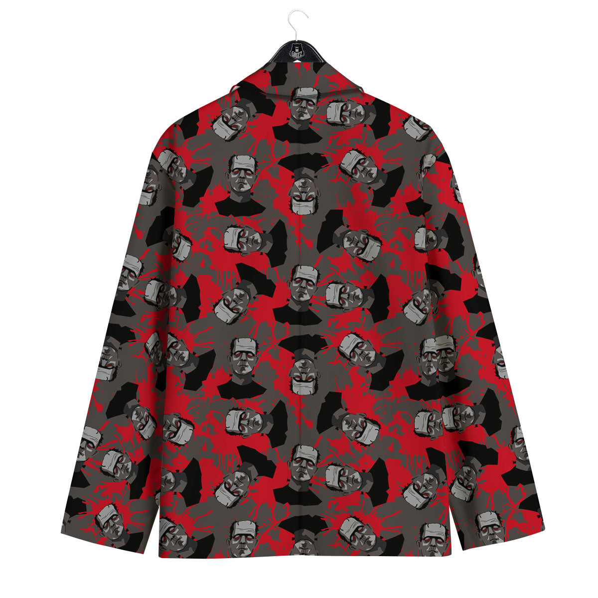 Frankenstein Horror Print Pattern Men's Sport Coat-grizzshop