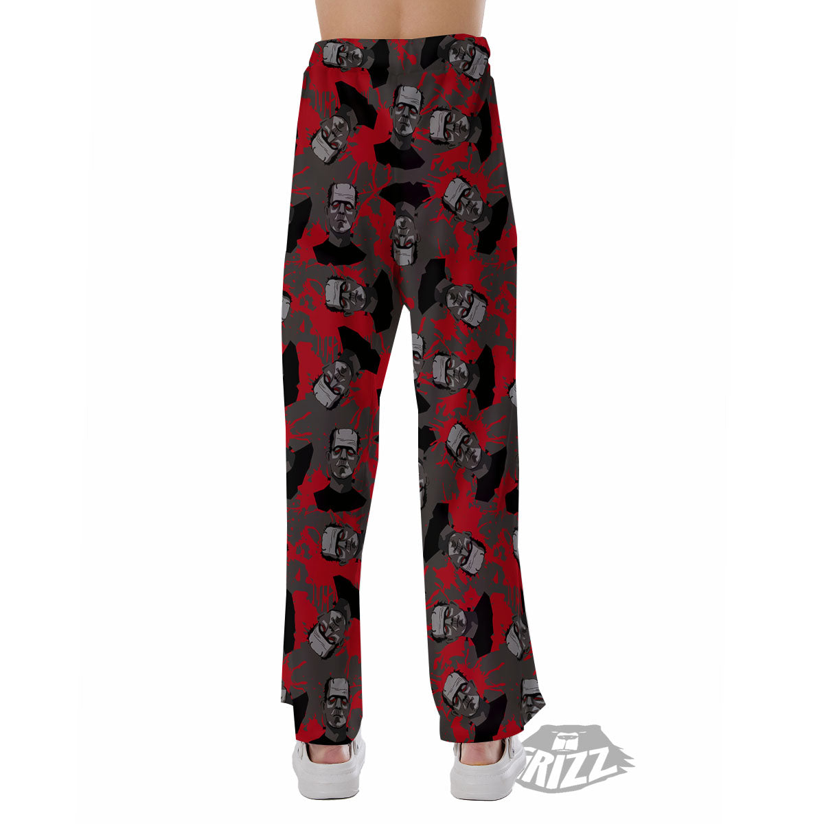 Frankenstein Horror Print Pattern Pajama Pants-grizzshop