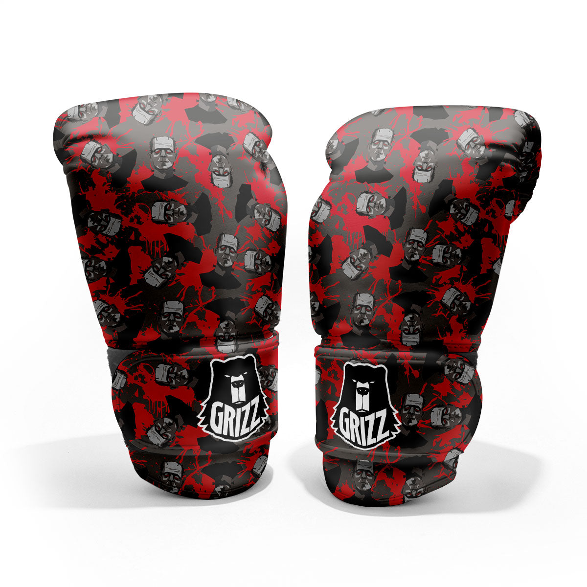 Frankenstein Horror Print Pattern Pro Boxing Glove
