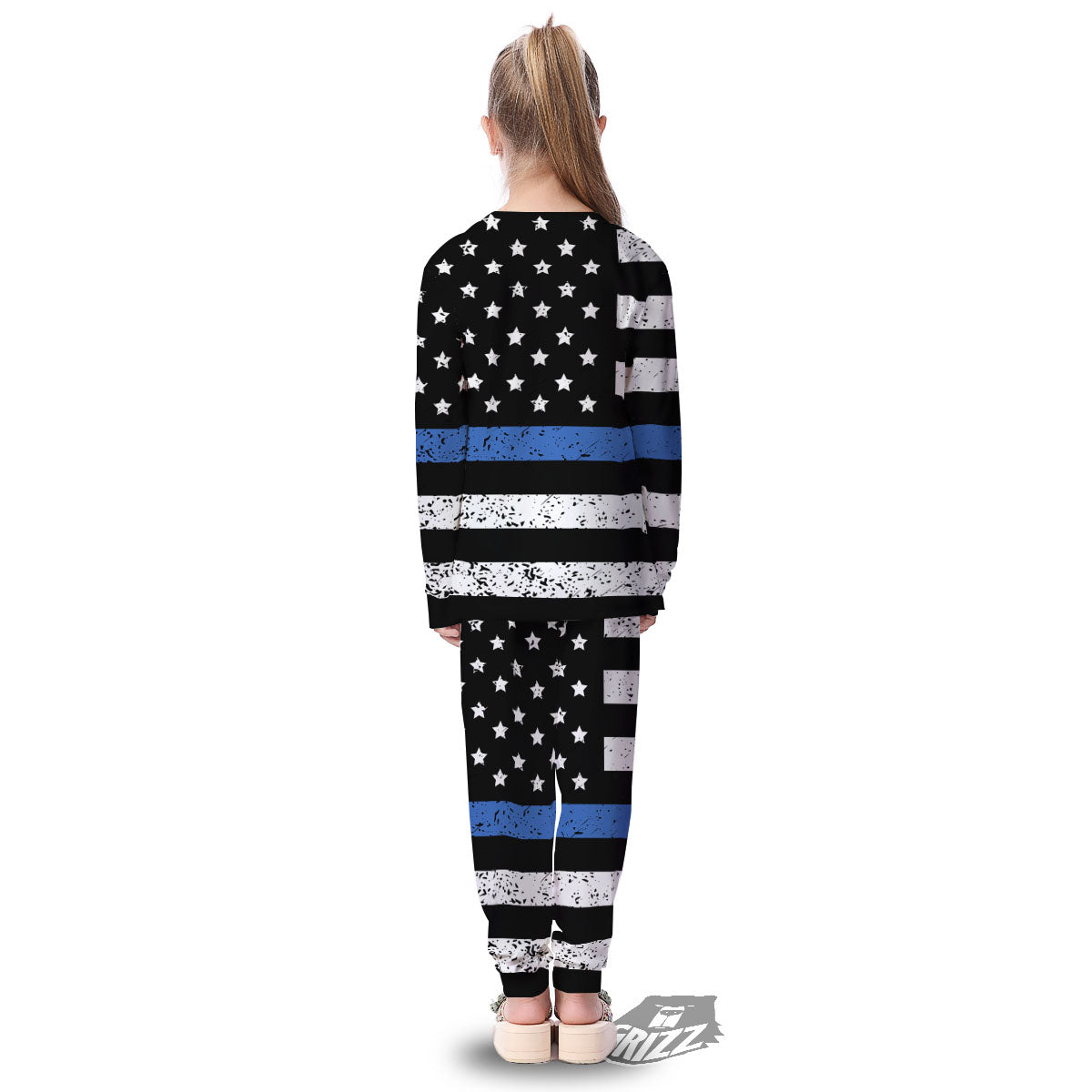 Freedom Life American Flag Print Kid's Pajamas-grizzshop