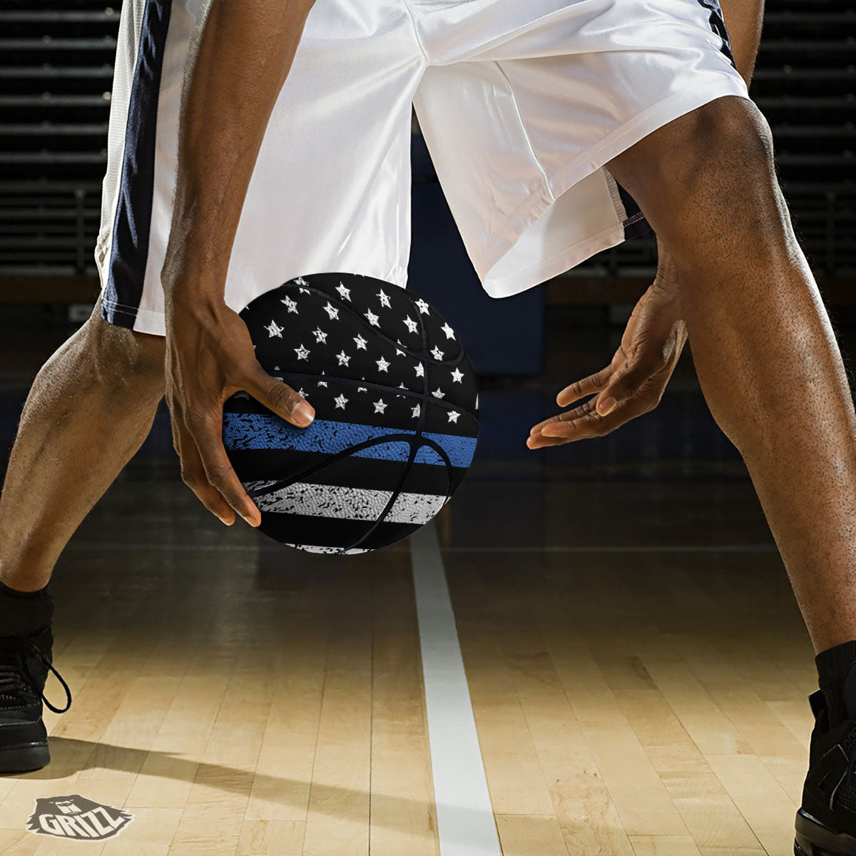 Freedom Life American Flag Print Basketball