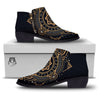 Freemasonry Masonic Eye Print Ankle Boots-grizzshop