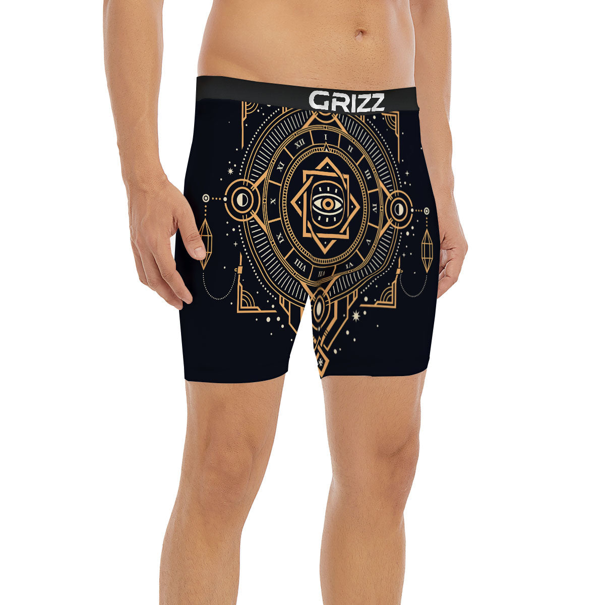 Freemasonry Masonic Eye Print Boxer Briefs-grizzshop