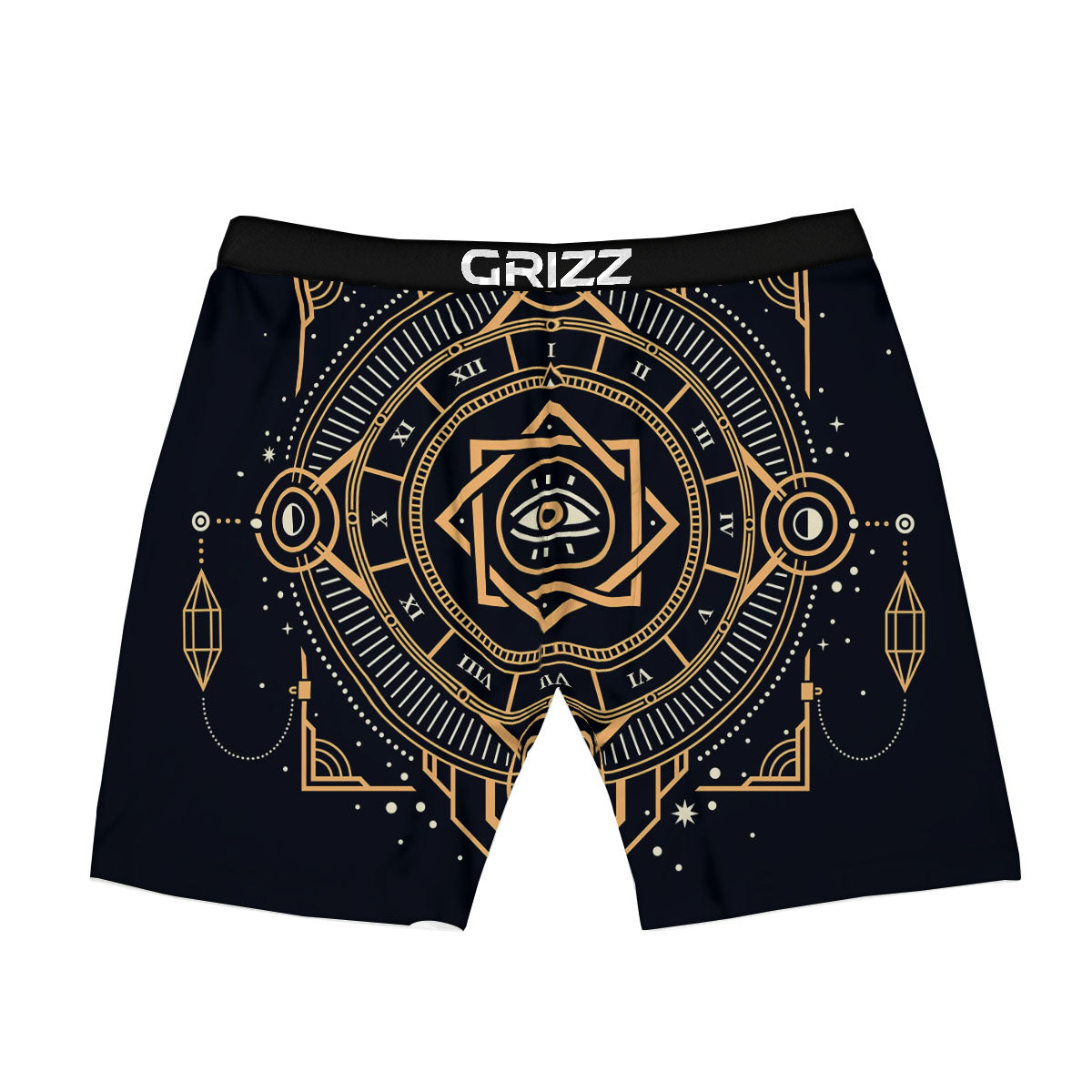 Freemasonry Masonic Eye Print Boxer Briefs-grizzshop