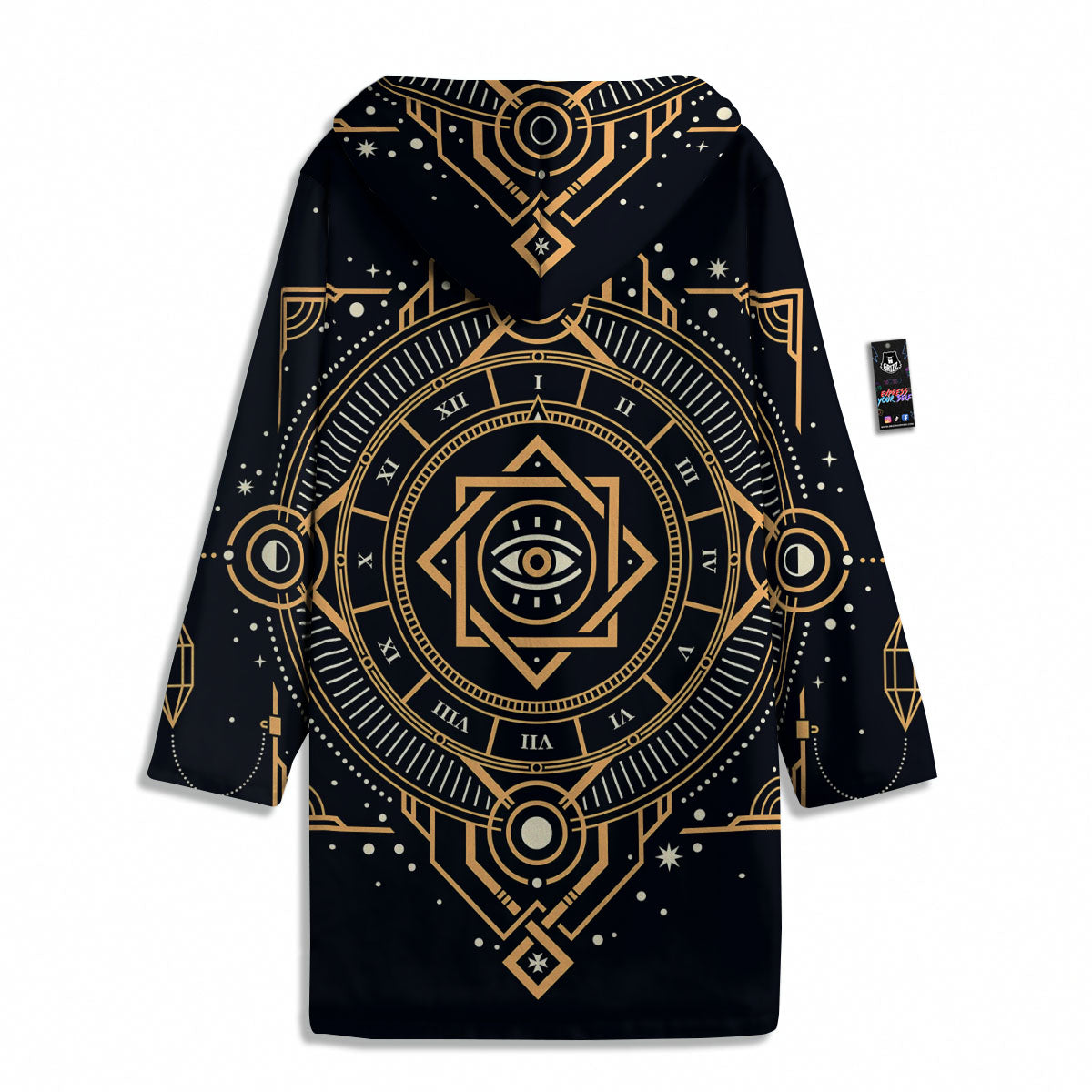 Freemasonry Masonic Eye Print Men's Windbreaker Jacket-grizzshop