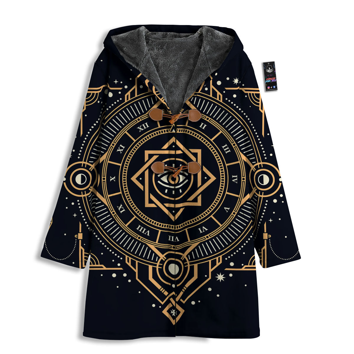 Freemasonry Masonic Eye Print Men's Windbreaker Jacket-grizzshop