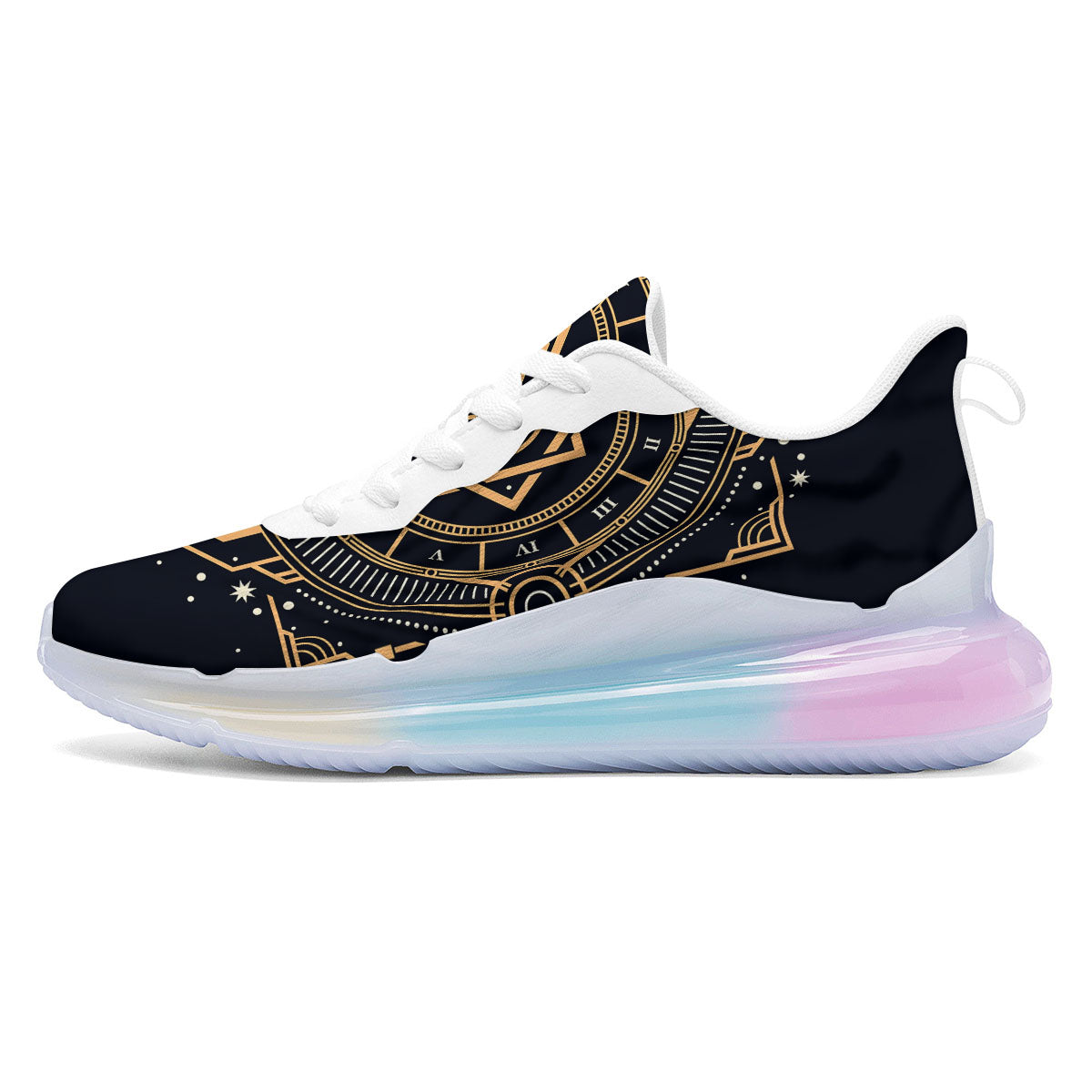 Freemasonry Masonic Eye Print Running Sneakers-grizzshop