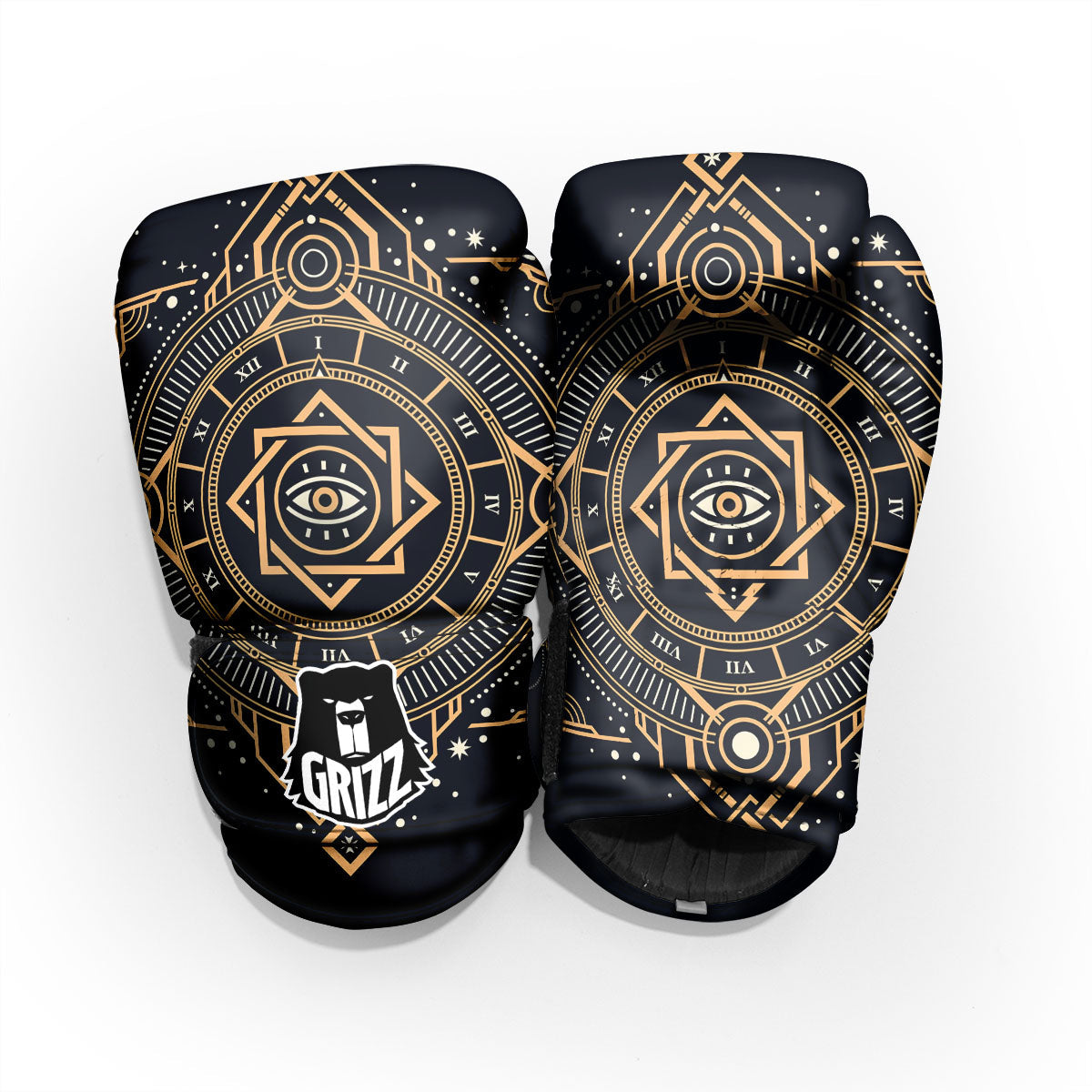 Freemasonry Masonic Eye Print Pro Boxing Glove